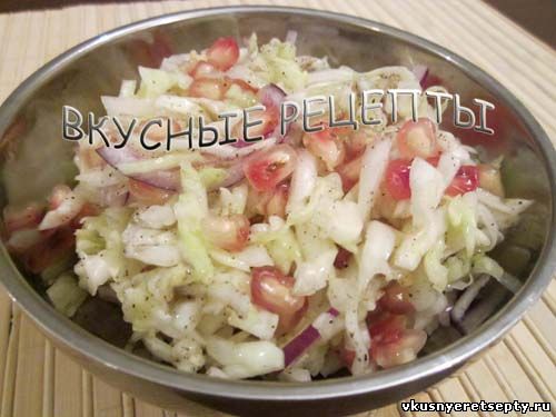 Салат из белокочанной капусты