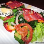 Салат с копченой колбасой