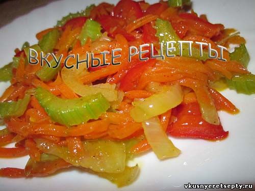 Салат из тушеных овощей