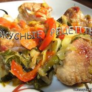 Жареное мясо с овощами