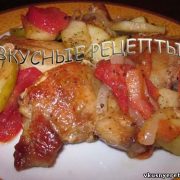 Курица тушеная на сковороде