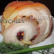 Рулет из свиной грудинки